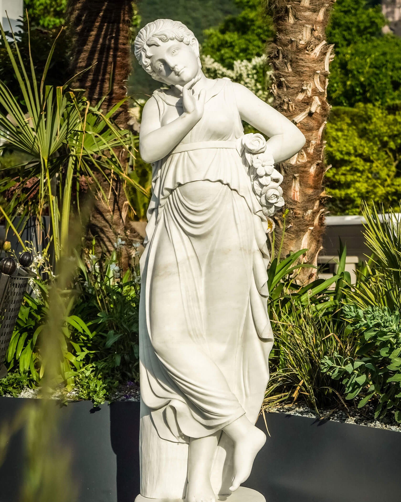 Statua in giardino