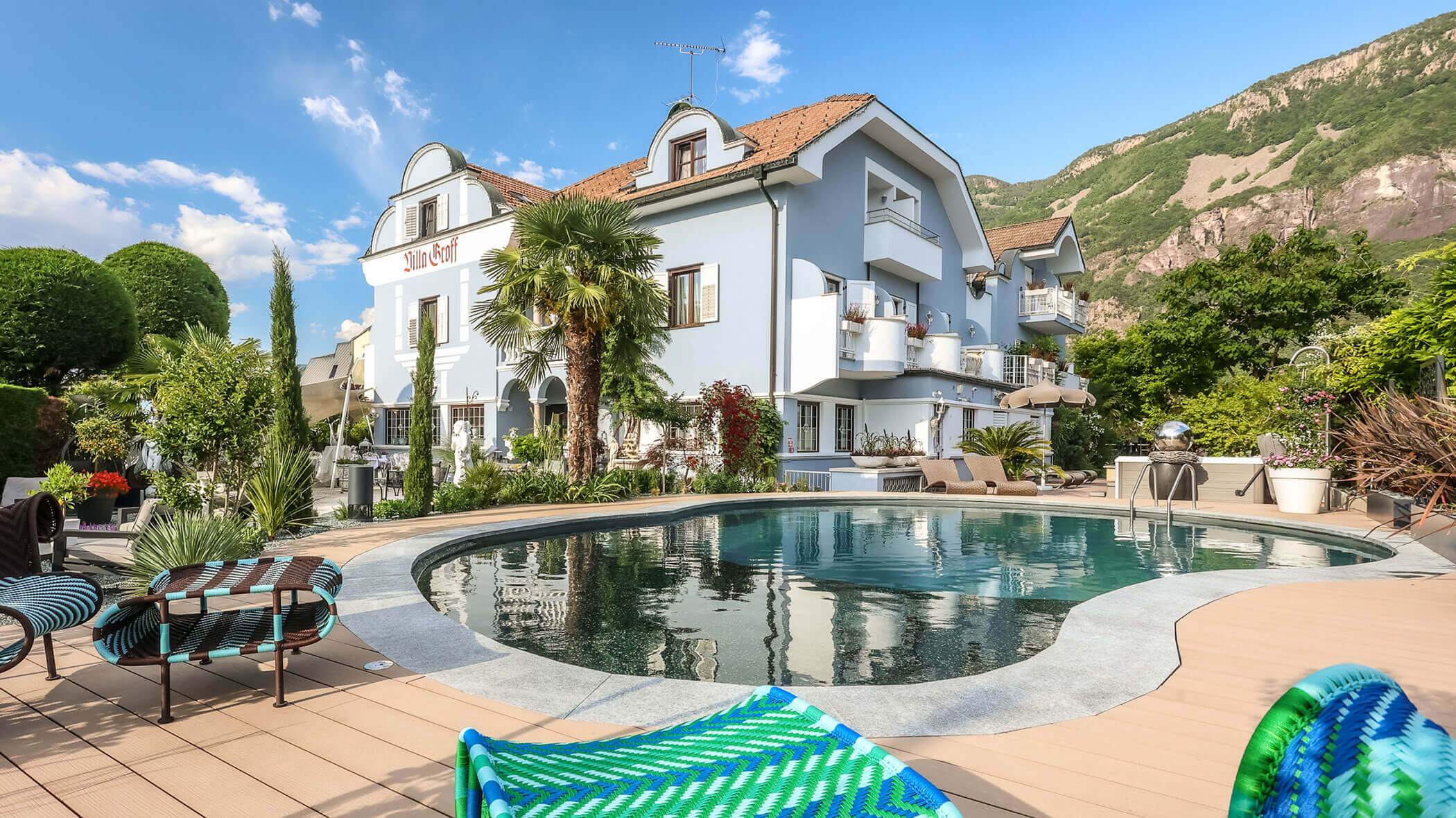 Hotel Villa Groff im Sommer