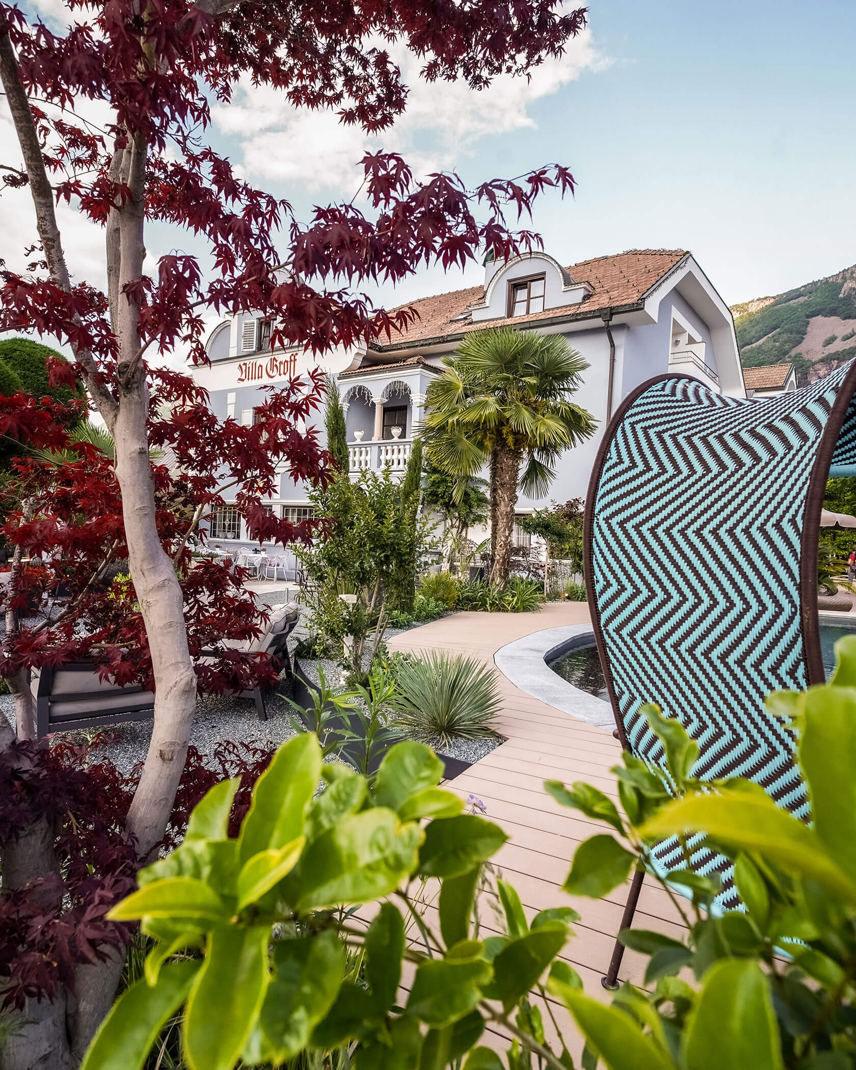 Design e giardino - Villa Groff