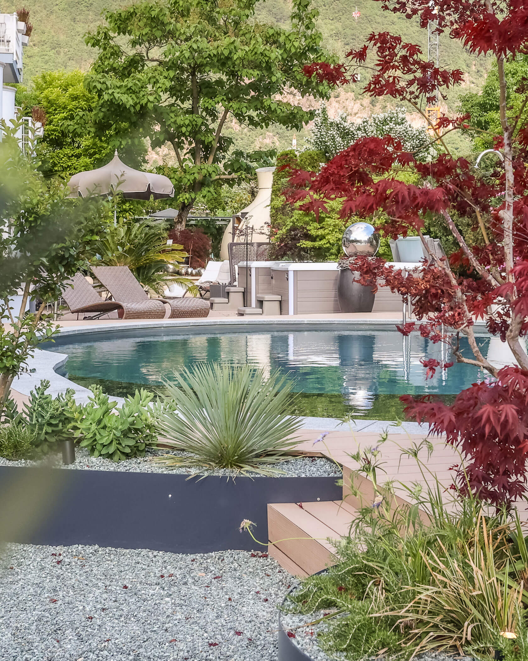 Benessere in giardino - idromassaggio